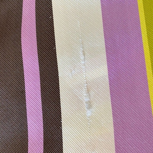 Kate Spade Skirt the Rules Silk Cream Striped A-Line Skirt 2 - Picture 11 of 11